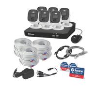 Kit DVR de vidéosurveillance 1 080p à 8 canaux 1To Swann Enforcer SWDVK-846806MQB-EU HDDGB et 6 caméras d'intérieur et d'extérieur