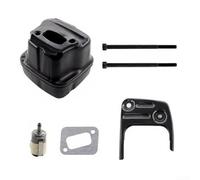 Kit Échappement Complet avec Support pour Tronçonneuse 350 | Compatible 340, 345, 346XP, réduction bruit pour efficace, installation rapide outil spécial