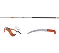 Kit echenilloir compatible avec Bahco P34-37 avec scie 340-6T et perche télescopique 5 mètres