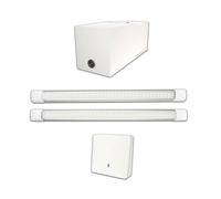 Kit éclairage sans fil sur batterie pour Garage Box Cave sans électricité - Gamme Confort Interrupteur