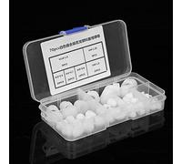 Kit écrou borgne, Kit écrou borgne en Nylon Akozon écrous hexagonaux à tête bombée M3 M4 M5 M6 M8 M10 70 pièces(blanc)