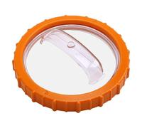 Kit écrou orange P07018 et couvercle transparent P07019 pour pompe filtre | Remplacement facile sans outil, construction PVC résistant aux UV, étanchéité anti-fuite, couleur orange vif et couvercle