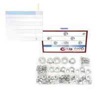 Kit Écrous Hexagonaux M3-M10 Acier 304 138 Kit Écrous Hexagonaux | Acier 304, résistance rouille, usage , tailles pour m3 à pour m10, kit complet 138 pièces