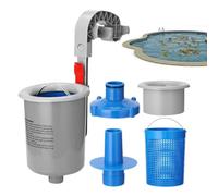 Kit Écumeur Piscine Enterrée | Pièces De Rechange pour Nettoyeur Robuste,Skimmer À Feuilles, Pompe Filtration Piscine,Nettoyeur pour Extérieur Cour Jardin Terrasse Au Maison Hôtel Appartement Été