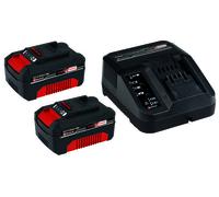 Einhell Original Einhell Starter Kit 2 x 3,0 Ah Power X-Change (Li-ION, 18 V, 2 Batteries 3,0 Ah et Chargeur, Compatible avec Tous Les appareils Power X-Change)