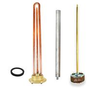 Kit électrique de résistance thermique, bloc unique, 2000 W, filetage 1¼ pouce, thermostat, anode en magnésium, joint d'étanchéité, remplacement pour chauffe-eau, stockage solaire