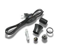 Kit électrique pour lampe DIY - Douille E14 noire avec câble - Sans abat-jour - Comprenant interrupteur manuel et notice de montage - Hanna's Laden