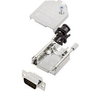 Kit embase SUB-D mâle Nombre de pôles: 15 encitech DTZK09-HDP15-K 6355-0012-01 180 ° fût à souder 1 set