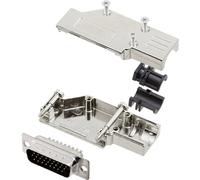Kit embase SUB-D mâle Nombre de pôles: 26 encitech DCMR-FK-15-HDP26-K 6355-0066-02 90 ° fût à souder 1 set