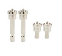 Kit Embouts Plaquiste 4pcs Pour Perceuse 6.35mm | Acier chrome vanadium, dureté élevée, résiste à l'usure, pour placo et pour bois, finition argentée