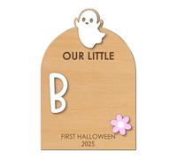 Kit Empreinte Bébé,Panneau d'Art d'Empreinte de Pied ou de Main pour Halloween - Ornement Souvenir Artisanal pour Empreintes de Main, Cadeau Idéal pour Naissance, Chambre de Bébé,