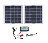 Kit Énergie Portable 200W pour Camping Car Kit Énergie Portable(2pcs) | Cellules polycristallines avancées, performance faible pour luminosité, 1200Wh pour jour, économie énergie