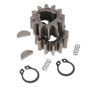 Kit Engrenage Roue Arrière Tondeuse à Gazon, Métal 12t | Pièce de Remplacement pour Traction Arrière, Installation Simple, Usure Réduite, Clip de Positionnement Inclus
