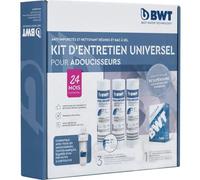 Kit Entretien Adoucisseur BWT Universel, 3 Cartouches B.SECURE 25 µm, 1 Pack Pastilles IOCLEAN, 24 Mois