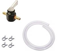 KIT ESSENCE UNIVERSEL : ROBINET 8MM + DURITE 1M + COLLIER MOTO MOBYLETTE CYCLOMOTEUR TONDEUSE MOTOCULTEUR DEBROUSSAILLEUSE TRONCONNEUSE QUAD SCOOTER TRANSPARENT
