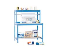 Simon Rack - Kit Etabli 1440x1200x750mm - BT-4 1200 BLEU/BOIS