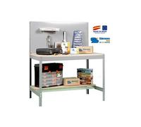 - Kit Etabli 1440x900x600mm - BT-2 900 GRIS FONCE/BOIS SIMONRACK