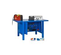 - Kit Etabli avec un verrou 830x1500x730mm Charge 800 Kg - BT-6 METAL LOCKER 1500 BLEU