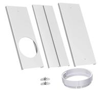 Kit étanchéité fenêtre climatiseur mobile - Coupleur rond, PVC réglable, universel pour maison/bureau/camping