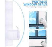 Kit étanchéité fenêtre pour climatiseur, tissu pour grille d’aération, accessoire flexible portable pour maison et salon