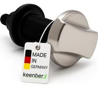 Kit excentrique rotatif pour éviers de cuisine Capuchon en acier inoxydable Ø 46 mm brillant +rotative Ø 35 mm Pièce de rechange compatible avec Blanco, Systemceram, Schock - Fabriqué en Allemagne