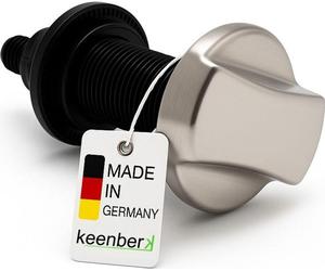Kit excentrique rotatif pour éviers de cuisine Capuchon en acier inoxydable Ø 46 mm brillant +rotative Ø 35 mm Pièce de rechange compatible avec Blanco, Systemceram, Schock - Fabriqué en Allemagne