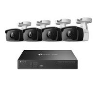 Kit Extérieur TP-Link VIGI 4 Caméras C330I 4mm 3MP PoE Bullet 1296p IP67 + 1x Enregistreur NVR 8 Canaux PoE+ 1HDD H.265+