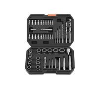 VEVOR Kit Extracteur de Vis Cassée avec Forets 49PCs, Outils d'Extraction de Vis Dénudée et d'Écrous, pour Retrait des Boulons Réparation Domicile Atelier, en Acier Cr-Mo, avec Adaptateurs et Coffret