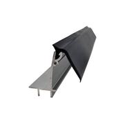 Kit faîtage supérieur pour couverture en polycarbonate - L: 4 m - l: 6 cm - Aluminium brut