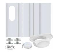 Kit Fenêtre Climatisation Portable avec Adaptateur Scellé et Plaque Réglable Accessoire Universel pour Climatiseur Mobile
