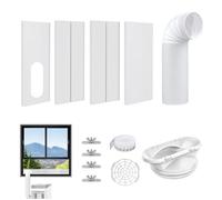 Kit Fenêtre Climatiseur Mobile, Joint Fenêtre Coulissante pour Climatiseur Portable, Aération AC Étanche Maison