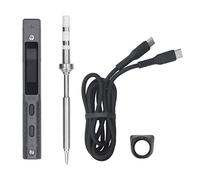 Kit Fer à Souder Electrique Numérique Soudure Portable Kit de Soudure TS100 DC 12V-24V 65W Pointes à Souder Outil