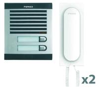 Kit Fermax CITY, pour maison jumelée, avec poste de porte CITY, encastré, téléphone 3393, 1 pièce
