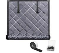 Kit Film Isolant De Fenêtre Anti-Froid Housse D’Isolation Hiver Pour Fenêtres, Couverture Isolation Thermique Étanche, Réutilisable, Pour Maison Caravane(Gris,W120xH120cm)