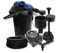 Kit filtration bassin à pression SunSun - 30000l - 18W UVC NEO10000 - Pompe 80W - Skimmer - Fontaine