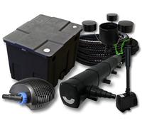 Kit filtration de bassin 12000l,72W UVC,20W Pompe 25m Tuyau Skimmer Fontaine