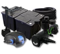Kit filtration de bassin 60000l 72W UVC 100W Pompe 25m Tuyau Skimmer Fontaine