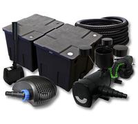 Kit filtration de bassin 60000l 72W UVC, 40W Pompe 25m Tuyau Skimmer Fontaine