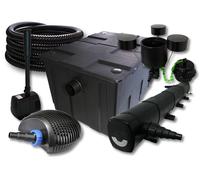 Kit filtration de bassin 60000l 72W UVC, 40W Pompe 25m Tuyau Skimmer Fontaine