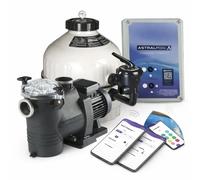 Kit filtration piscine Fluidra 10 m3/h + Coffret connecté