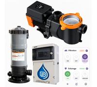Kit filtration PREMIUM ECOLOGIQUE ! 10 m3/h pour piscine de 40 m3
