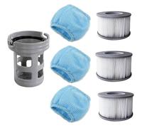 Kit filtre complet compatible spa gonflable MSPA FD2089 : cartouche filtrante, tube central et sac filet
