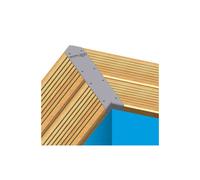 Kit finition aluminium 45° pour margelles Ubbink (x 4 pièces)
