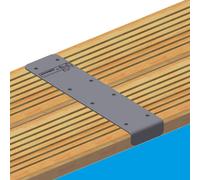 Kit finition aluminium droites pour margelles Ubbink (x 4 pièces)