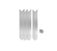 Kit finition margelles en angle pour piscine bois rectangulaire -