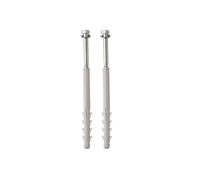 Kit fixation chauffe eau parpaing Ø14 - 4 x chevilles 120mm + tirefond + rondelle - FS20040
