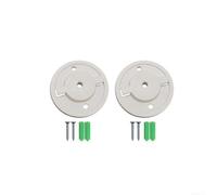 Kit Fixation Murale pour intérieur Extérieur 2 Lots Kit Fixation | 2 supports pour blancs, incluses, chevilles expansion, montage immédiat outils supplémentaires