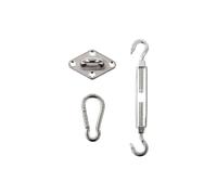 Kit fixation pour voile d'ombrage - 3 Pièces