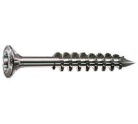 Kit fixation terrasse résineux SPAX - 4.5x70 Inox A2 - 850 Vis +1 Foret +12 Espaceurs +5 Embouts - 5000009040009