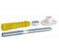 Kit fixations chauffe-eau sur paroi pleine - L 120 mm / M10 - 4112-C4